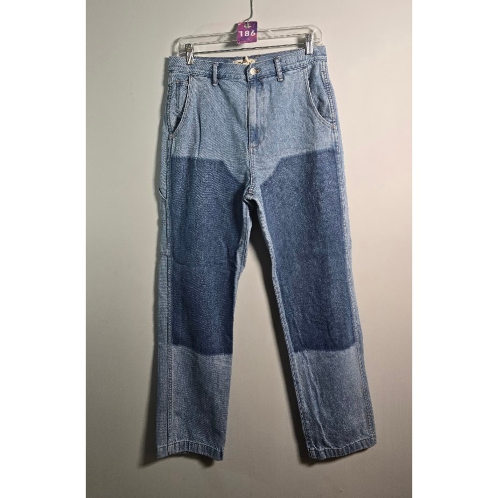 Madewell Womens Jeans Blue Two Tone Perfect Vintage Straight Leg Denim Size 29